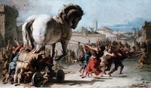 Kuda Troya dalam Perang Troya (dok wikipedia)