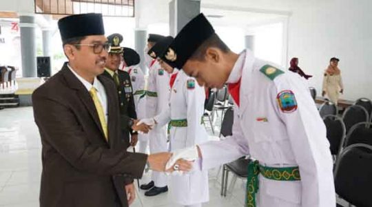 34 Anggota Paskibraka Lampung Selatan Dikukuhkan