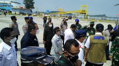 Kepala PT Jasa Raharja Lampung Sambut Panglima TNI dan Kapolri di Pelabuhan Bakauheni