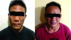 Dua tersangka pengedar narkoba jenis sabu-sabu, YF (41) dan IC (31) yang diamankan petugas Subdit 2 Ditres Narkoba Polda Lampung. (Foto: dok. Ditres Narkoba Polda Lampung).