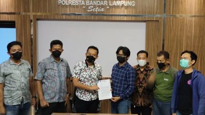 Kasus Pers di Kantor BPN, LBH Pers Lampung Serahkan Pendapat Hukum ke Polisi