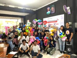 Ganjar Milenial Center Gelar Pelatihan Bouquet Balon Art di Bandar Lampung