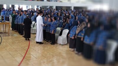 Ratusan Kepala Sekolah Lampung Utara Dilantik
