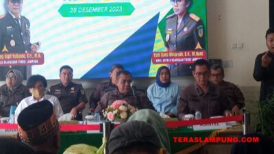 Kepala Kejaksaan Tinggi (Kejati) Lampung, Nanang Sigit Yulianto, menyampaikan sejumlah perkembangan penanganan kasus selama tahun 2023 dalam Refleksi Akhir Tahun, Kamis (28/12/2023).